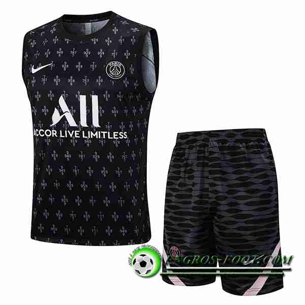 Ensemble Training Debardeur + Shorts PSG Noir 2023/2024 -02