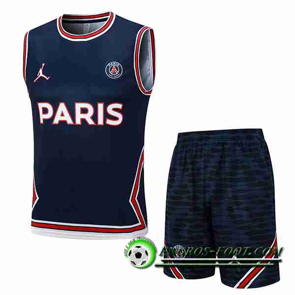 Ensemble Training Debardeur + Shorts PSG Bleu Marine 2023/2024 -04