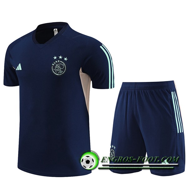 Ensemble Training T-Shirts + Shorts Ajax Bleu Marine 2023/2024 -02