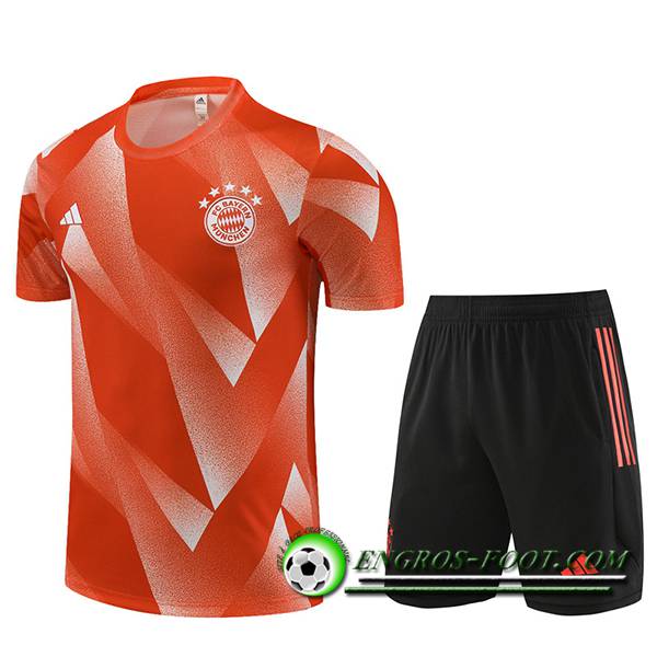 Ensemble Training T-Shirts + Shorts Bayern Munich Orange 2023/2024
