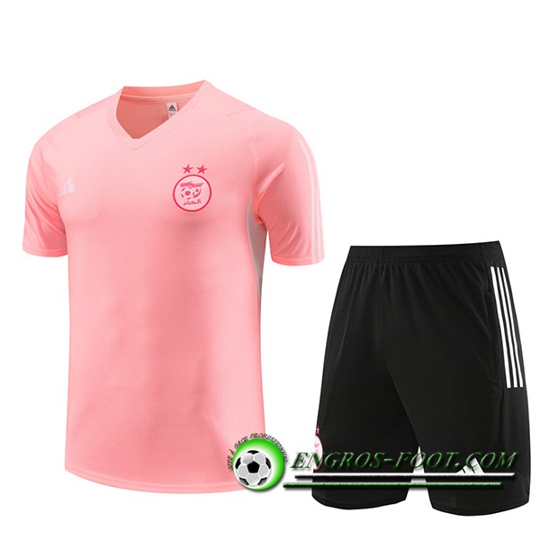 Ensemble Training T-Shirts + Shorts Algeria Rose 2023/2024