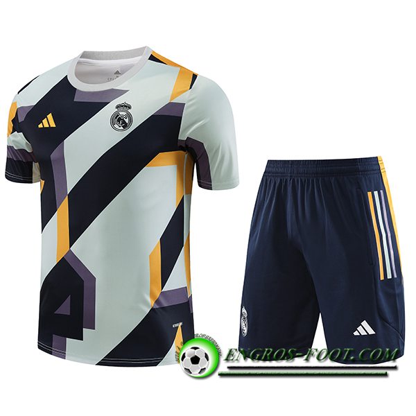 Ensemble Training T-Shirts + Shorts Real Madrid Bleu Marine 2023/2024 -02