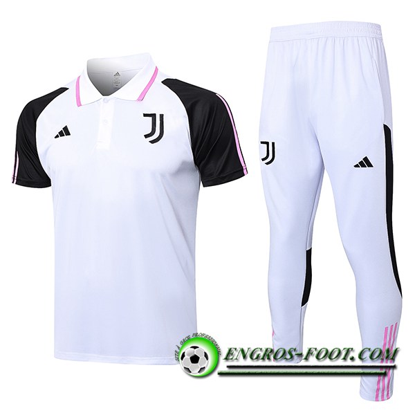 Ensemble Polo Foot Juventus Blanc 2023/2024