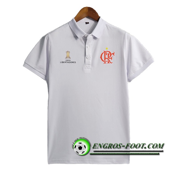 Polo Foot Flamengo Blanc 2023/2024 -02