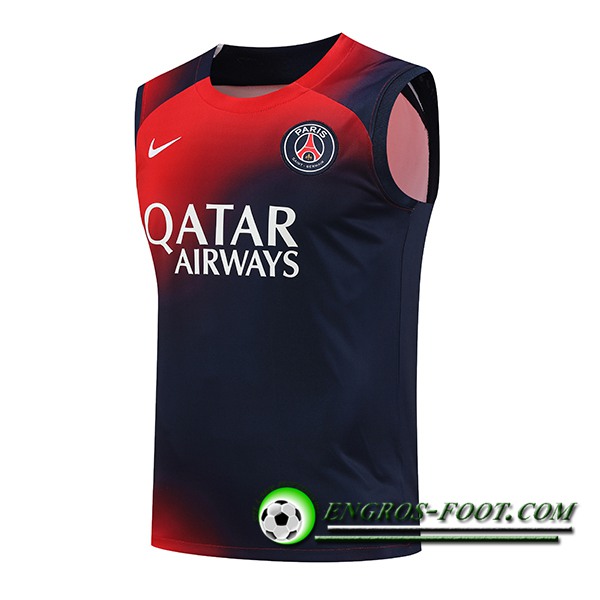 Training Debardeur PSG Rouge/Bleu 2023/2024