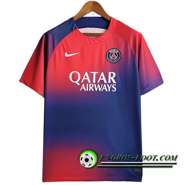 Training T-Shirts PSG Rouge/Bleu 2023/2024 -02