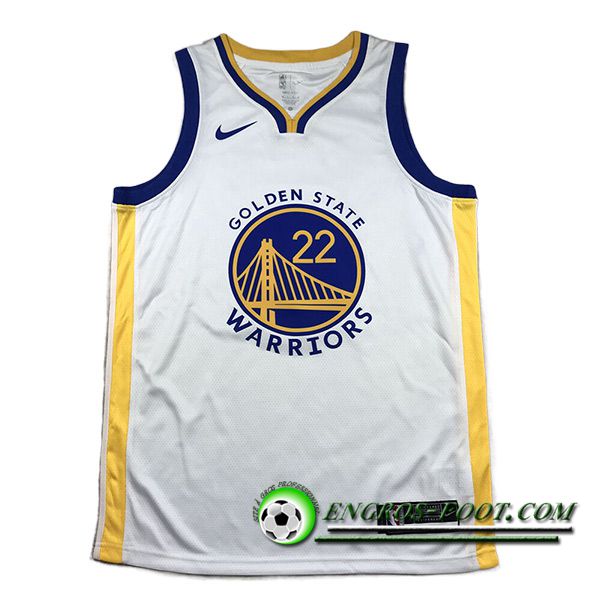 Maillot Golden State Warriors (WIGGINS #22) 2023/24 Blanc