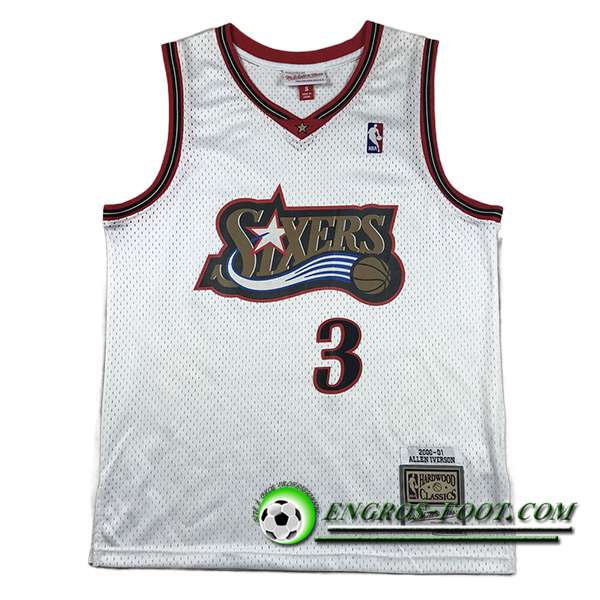 Maillot Philadelphia 76ers (IVERSON #3) 2023/24 Blanc