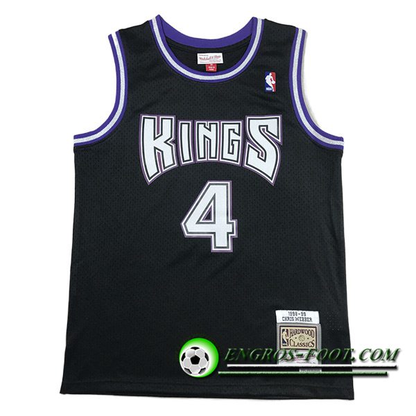 Maillot Sacramento Kings (WEBBER #4) 2023/24 Noir