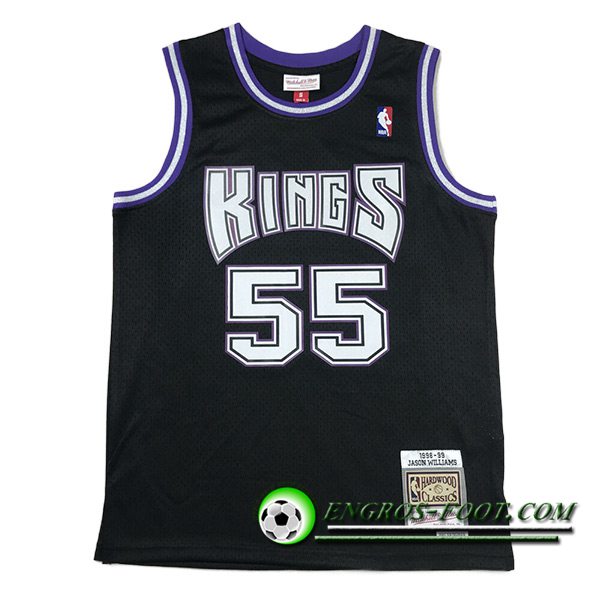 Maillot Sacramento Kings (WILLIAMS #55) 2023/24 Noir