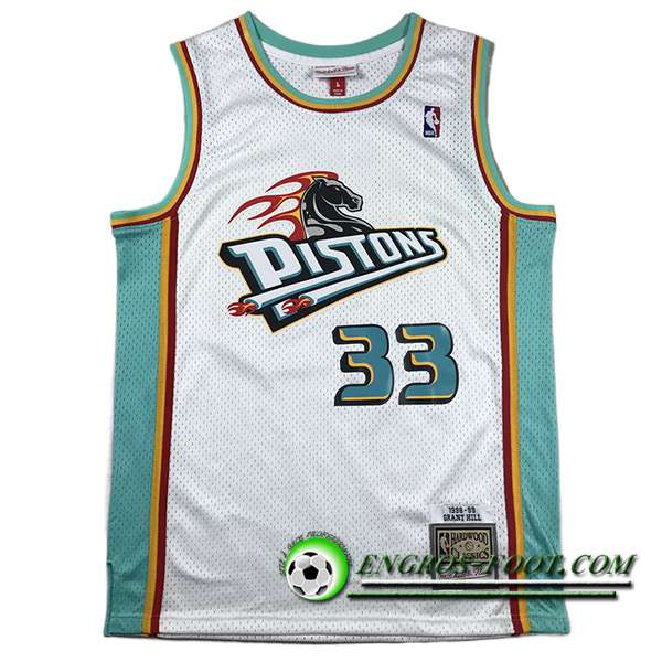 Maillot Detroit Pistons (HILL #33) 2023/24 Blanc