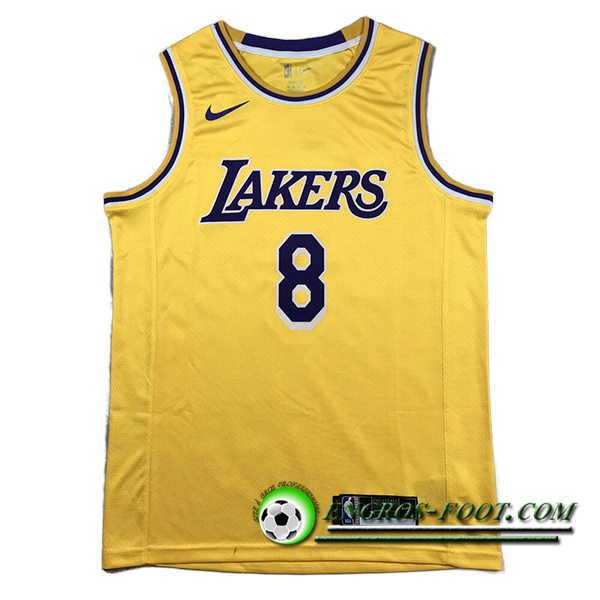 Maillot Los Angeles Lakers (BRYANT #8) 2023/24 Jaune -02