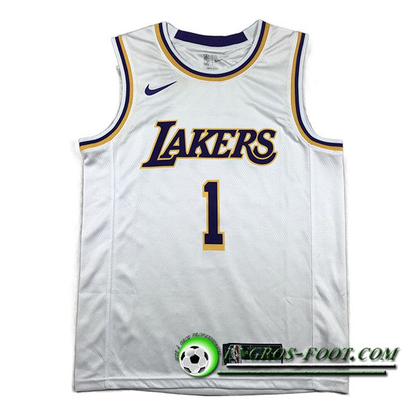 Maillot Los Angeles Lakers (RUSSELL #1) 2023/24 Blanc -02