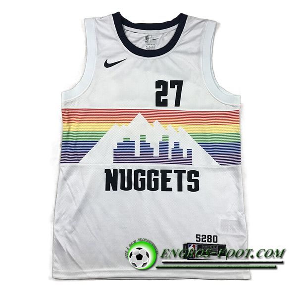 Maillot Denver Nuggets (MURRAY #27) 2023/24 Blanc -02