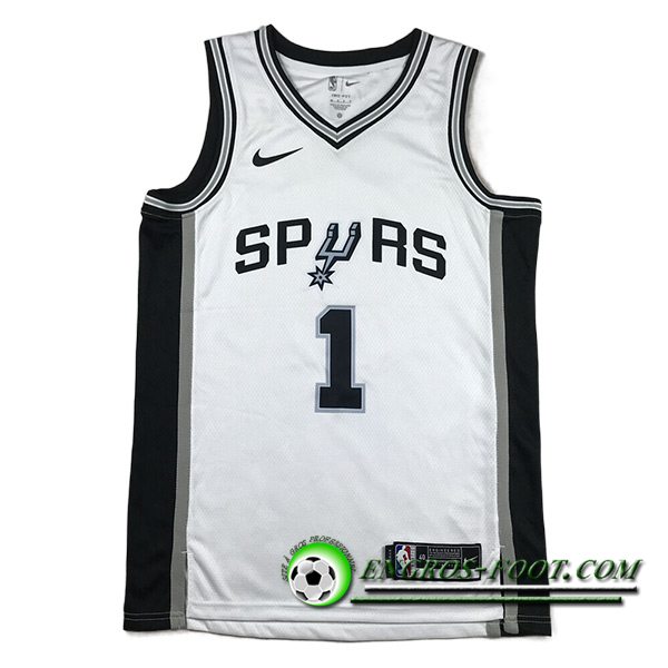 Maillot San Antonio Spurs (WEMBANYAMA #1) 2023/24 Blanc -02