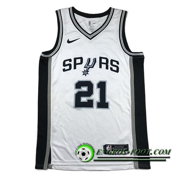 Maillot San Antonio Spurs (DUNCAN #21) 2023/24 Blanc -02