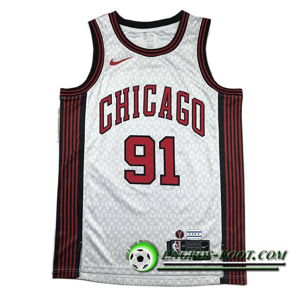 Maillot Chicago Bulls (ROOMAN #91) 2023/24 Blanc