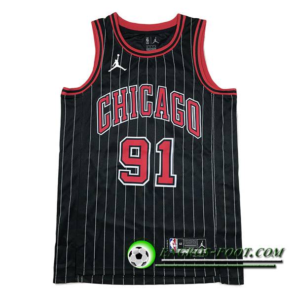 Maillot Chicago Bulls (RODMAN #91) 2023/24 Noir -02