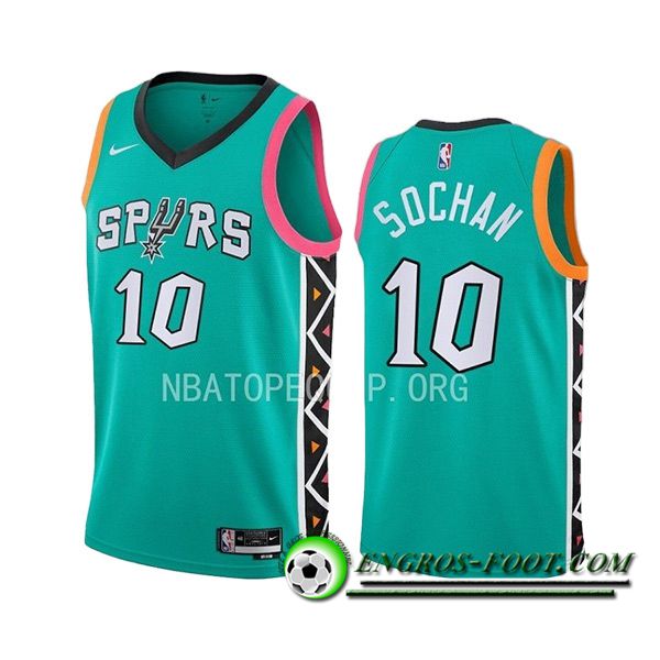 Maillot San Antonio Spurs (SOCHAN #10) 2023/24 Vert