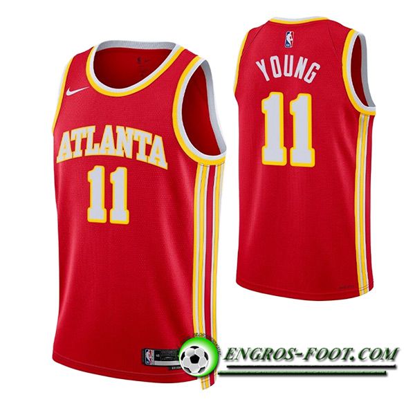 Maillot Atlanta Hawks (YOUNG #11) 2023/24 Rouge -02