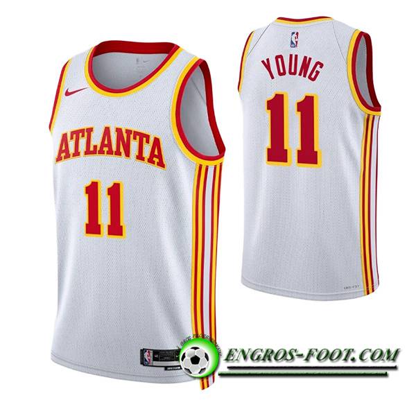 Maillot Atlanta Hawks (YOUNG #11) 2023/24 Blanc -02