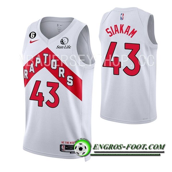 Maillot Toronto Raptors (SIAKAM #43) 2023/24 Blanc