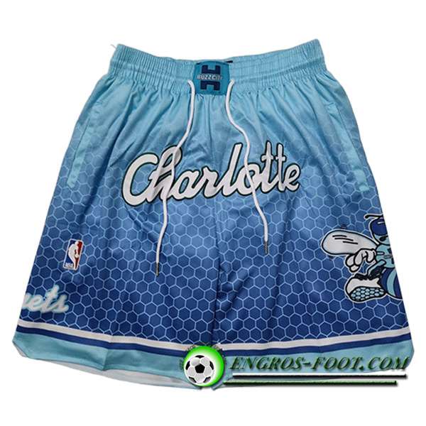 Shorts NBA Charlotte Hornets 2023/24 Bleu Clair