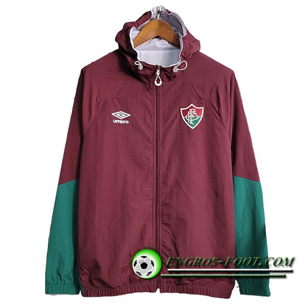 Coupe-Vent Fluminense Rouge/Vert 2023/2024 -02