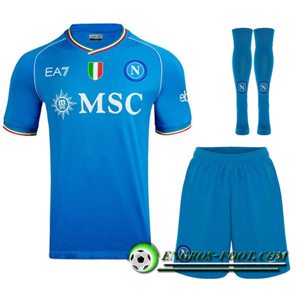 Ensemble Maillot SSC Naples Domicile (Short + Chaussettes) 2023/2024