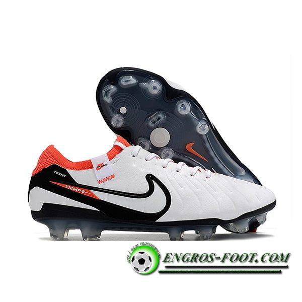 Nike Chaussures de Foot Tiempo Legend X Elite FG Blanc -02