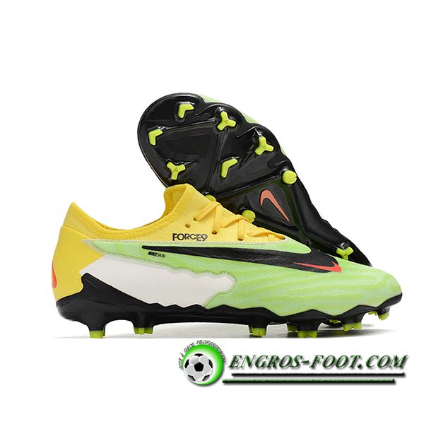 Nike Chaussures de Foot Phantom GX Academy FG Vert/Jaune -02