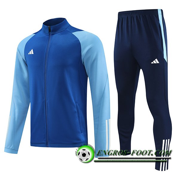 Ensemble Survetement de Foot - Veste Adidas Bleu 2023/2024 -03