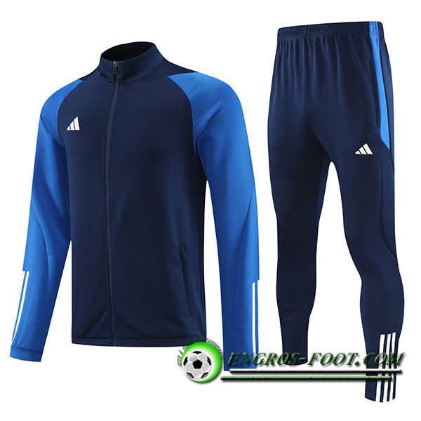 Ensemble Survetement de Foot - Veste Adidas Bleu 2023/2024 -02