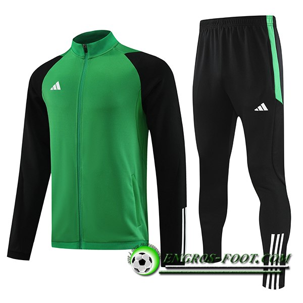 Ensemble Survetement de Foot - Veste Adidas Vert 2023/2024 -02