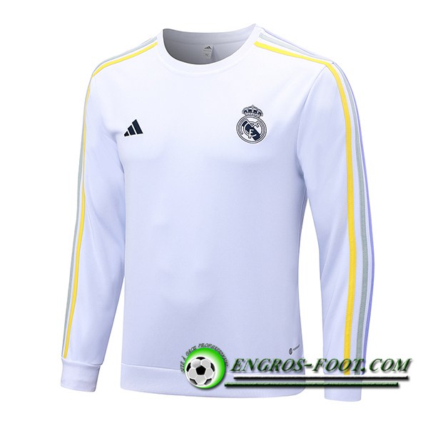 Sweatshirt Training Real Madrid Blanc 2023/2024 -03