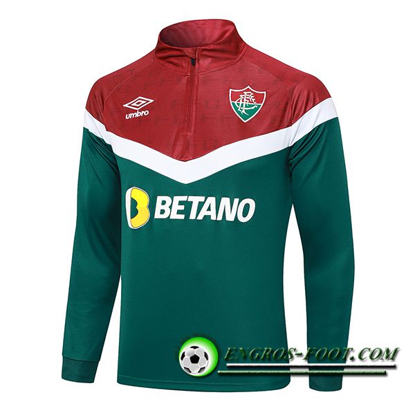 Sweatshirt Training Fluminense Vert/Rouge 2023/2024