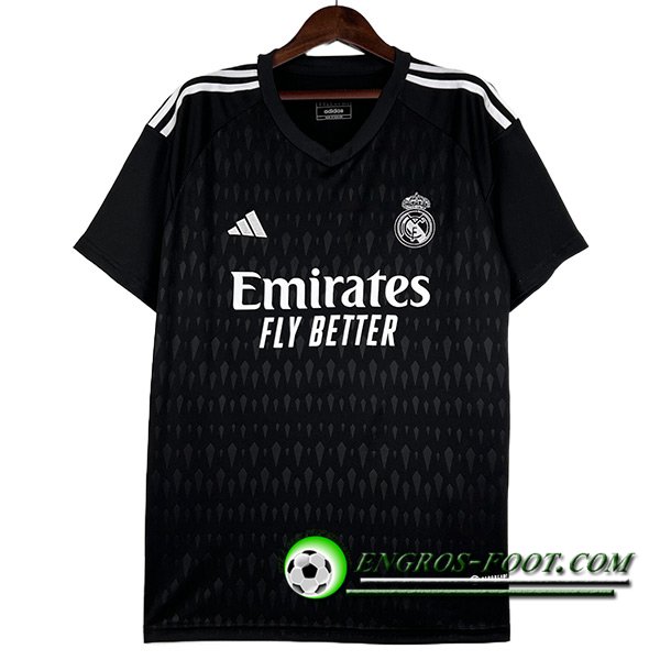 Maillot de Foot Real Madrid Gardien de But Noir 2023/2024