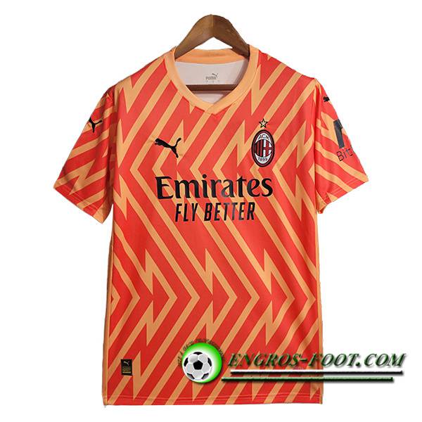 Maillot de Foot Milan AC Gardien de But Orange 2023/2024