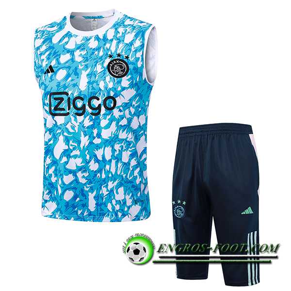 Ensemble Training Debardeur + Shorts Ajax Bleu Clair 2023/2024