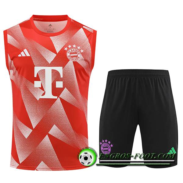 Ensemble Training Debardeur + Shorts Bayern Munich Orange 2023/2024