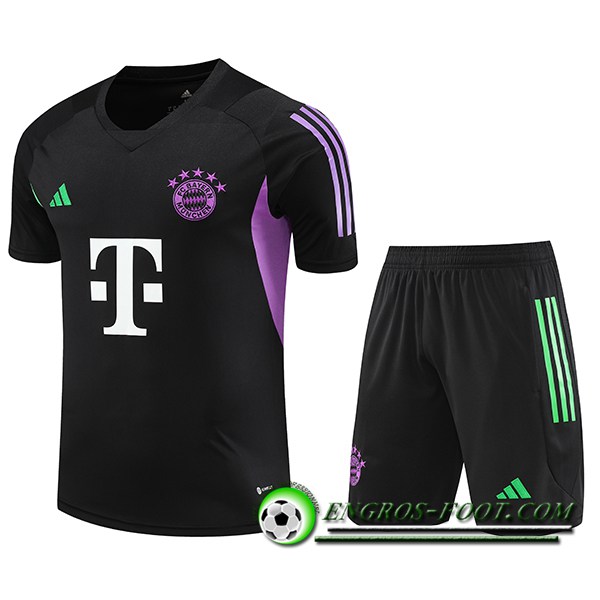 Ensemble Training T-Shirts + Shorts Bayern Munich Noir 2023/2024 -05