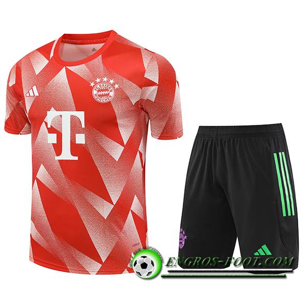 Ensemble Training T-Shirts + Shorts Bayern Munich Orange 2023/2024 -02
