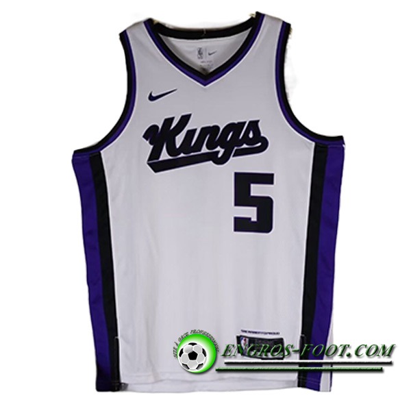 Maillot Sacramento Kings (FOX #5) 2023/24 Blanc