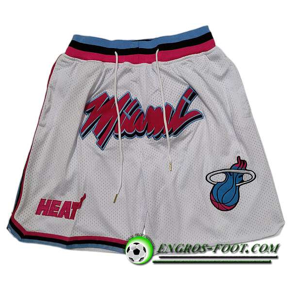 Shorts NBA Miami Heat 2023/24 Blanc