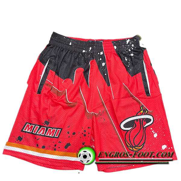 Shorts NBA Miami Heat 2023/24 Rouge