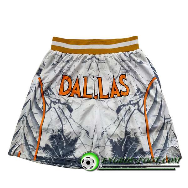 Shorts NBA Dallas Mavericks 2023/24 Gris/Blanc