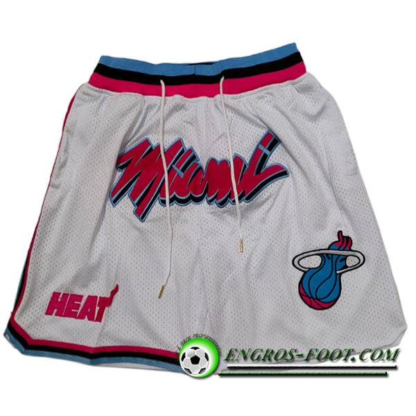 Shorts NBA Miami Heat 2023/24 Blanc