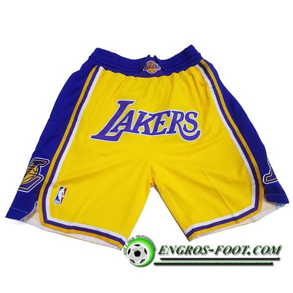 Shorts NBA Los Angeles Lakers 2023/24 Bleu/Jaune