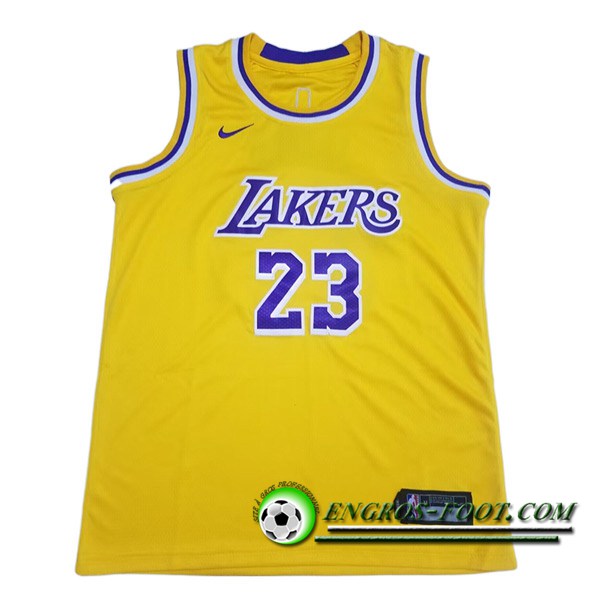 Maillot Los Angeles Lakers (JAMES #23) 2023/24 Jaune -02