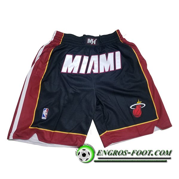 Shorts NBA Miami Heat 2023/24 Noir/Rouge